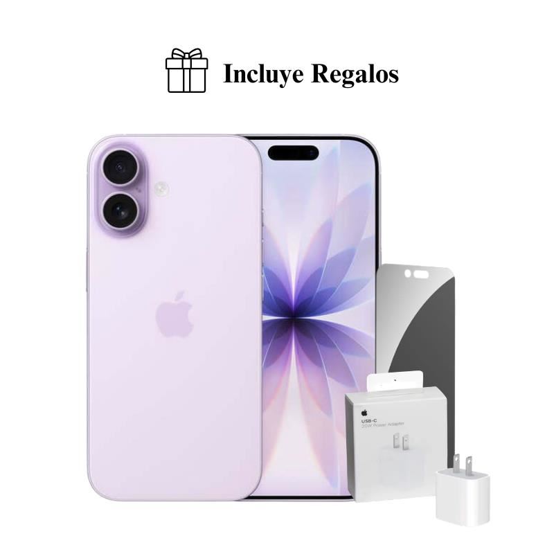 iPhone 17 Apple Intelligence 256GB (eSIM) - Lavanda + Combo de Regalo